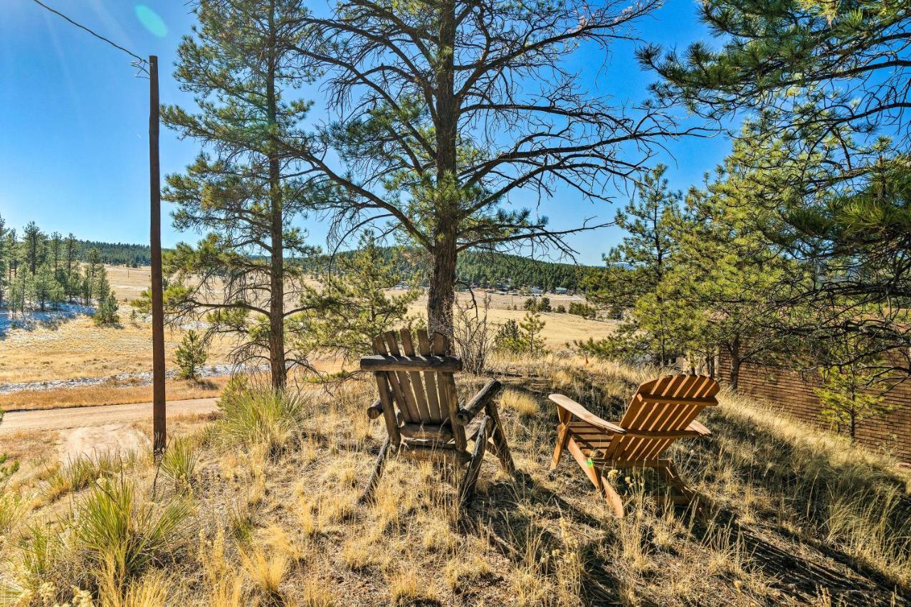 Classic Colorado Log Home With Mountain Views! Florissant Eksteriør billede