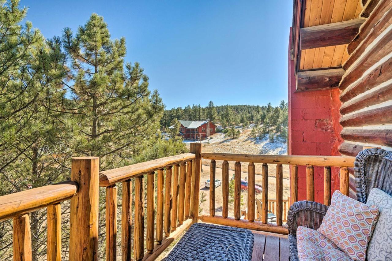 Classic Colorado Log Home With Mountain Views! Florissant Eksteriør billede